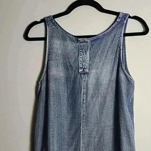 VELVET HEART Chambray Midi Dress With Pockets Size XSmall - Picture 9 of 12